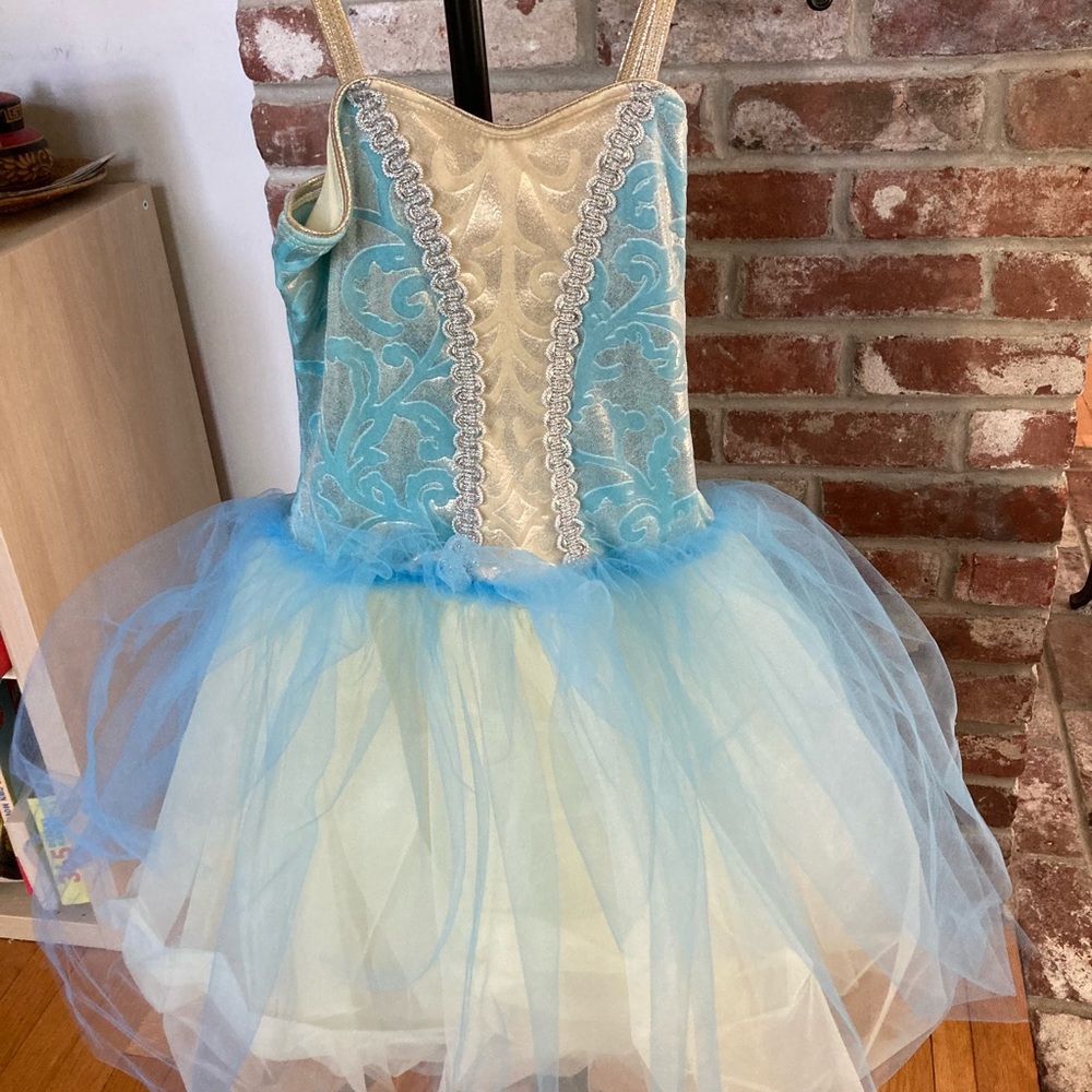 Blue and white costume for dance or dress up